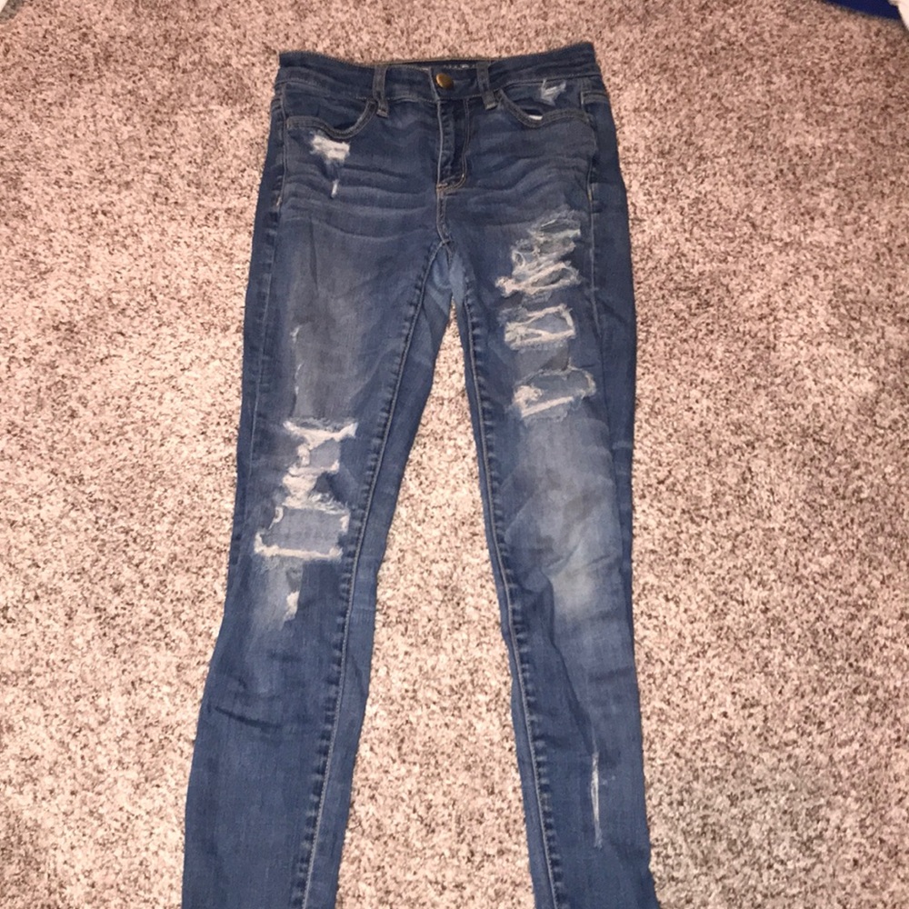 American Eagle Super High Rise Stretch Jeans